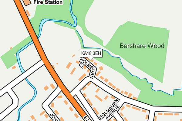 KA18 3EH map - OS OpenMap – Local (Ordnance Survey) KA18 3EH map - OS OpenMap – Local (Ordnance Survey)
