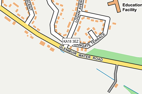 KA18 3EZ map - OS OpenMap – Local (Ordnance Survey) KA18 3EZ map - OS OpenMap – Local (Ordnance Survey)