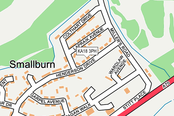 KA18 3PH map - OS OpenMap – Local (Ordnance Survey) KA18 3PH map - OS OpenMap – Local (Ordnance Survey)