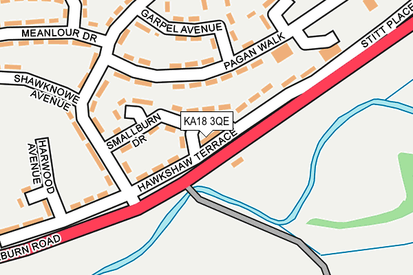 KA18 3QE map - OS OpenMap – Local (Ordnance Survey) KA18 3QE map - OS OpenMap – Local (Ordnance Survey)