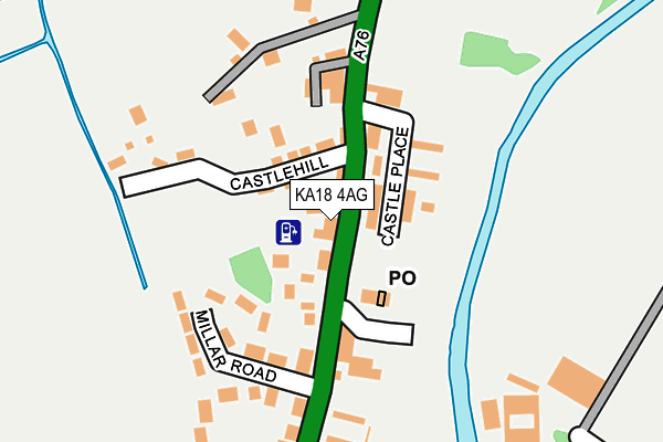 KA18 4AG map - OS OpenMap – Local (Ordnance Survey) KA18 4AG map - OS OpenMap – Local (Ordnance Survey)