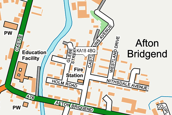 KA18 4BQ map - OS OpenMap – Local (Ordnance Survey) KA18 4BQ map - OS OpenMap – Local (Ordnance Survey)