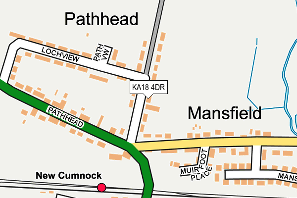 KA18 4DR map - OS OpenMap – Local (Ordnance Survey)