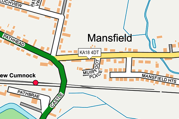 KA18 4DT map - OS OpenMap – Local (Ordnance Survey) KA18 4DT map - OS OpenMap – Local (Ordnance Survey)