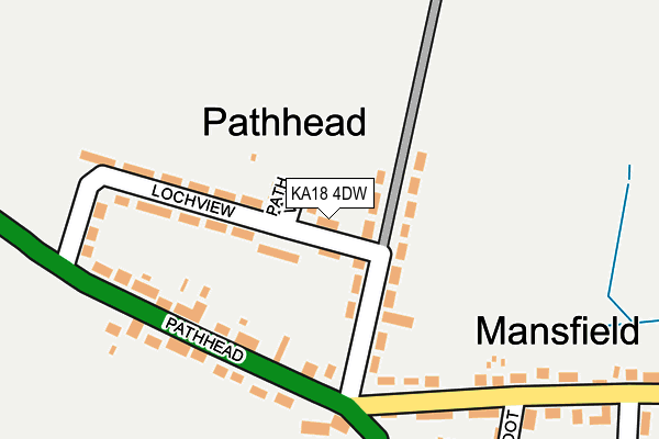 KA18 4DW map - OS OpenMap – Local (Ordnance Survey) KA18 4DW map - OS OpenMap – Local (Ordnance Survey)