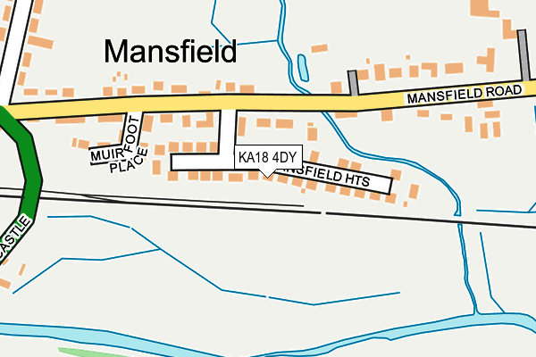 KA18 4DY map - OS OpenMap – Local (Ordnance Survey) KA18 4DY map - OS OpenMap – Local (Ordnance Survey)