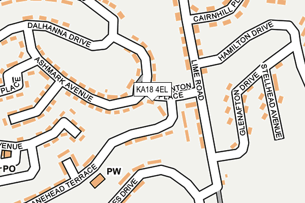 KA18 4EL map - OS OpenMap – Local (Ordnance Survey) KA18 4EL map - OS OpenMap – Local (Ordnance Survey)