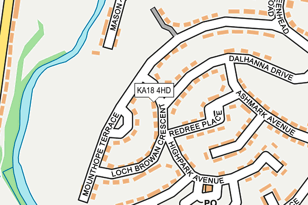 KA18 4HD map - OS OpenMap – Local (Ordnance Survey) KA18 4HD map - OS OpenMap – Local (Ordnance Survey)