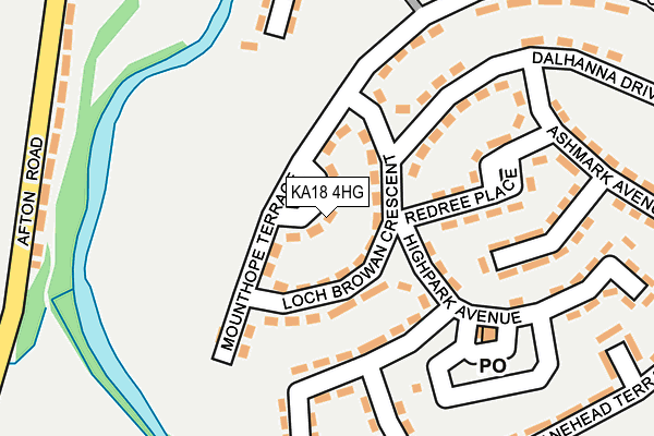 KA18 4HG map - OS OpenMap – Local (Ordnance Survey) KA18 4HG map - OS OpenMap – Local (Ordnance Survey)