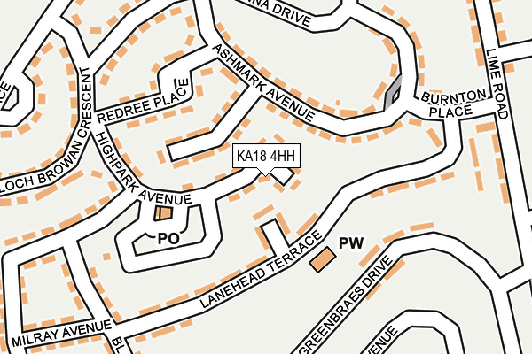KA18 4HH map - OS OpenMap – Local (Ordnance Survey) KA18 4HH map - OS OpenMap – Local (Ordnance Survey)