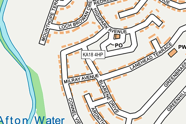 KA18 4HP map - OS OpenMap – Local (Ordnance Survey) KA18 4HP map - OS OpenMap – Local (Ordnance Survey)