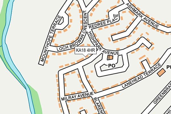 KA18 4HR map - OS OpenMap – Local (Ordnance Survey) KA18 4HR map - OS OpenMap – Local (Ordnance Survey)