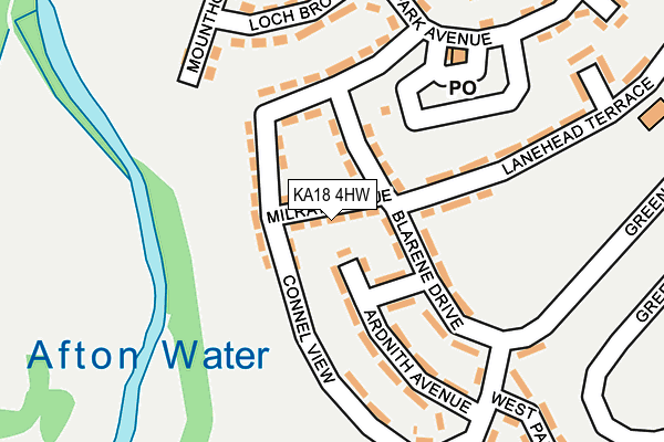 KA18 4HW map - OS OpenMap – Local (Ordnance Survey) KA18 4HW map - OS OpenMap – Local (Ordnance Survey)