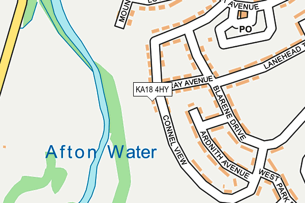 KA18 4HY map - OS OpenMap – Local (Ordnance Survey) KA18 4HY map - OS OpenMap – Local (Ordnance Survey)