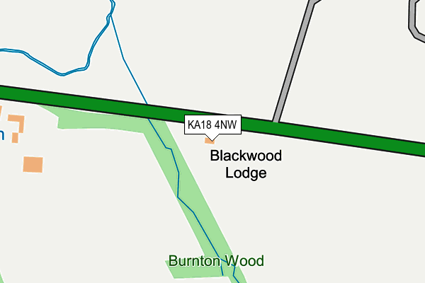 KA18 4NW map - OS OpenMap – Local (Ordnance Survey) KA18 4NW map - OS OpenMap – Local (Ordnance Survey)
