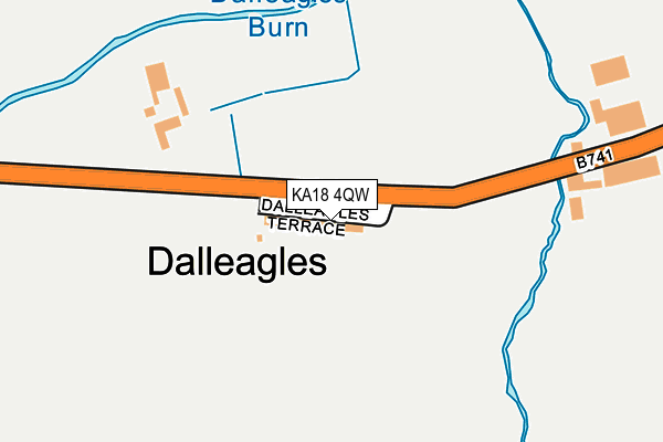 KA18 4QW map - OS OpenMap – Local (Ordnance Survey) KA18 4QW map - OS OpenMap – Local (Ordnance Survey)