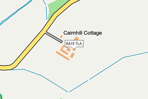KA19 7LA map - OS OpenMap – Local (Ordnance Survey)