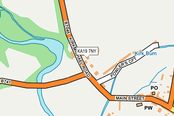 KA19 7NY map - OS OpenMap – Local (Ordnance Survey) KA19 7NY map - OS OpenMap – Local (Ordnance Survey)