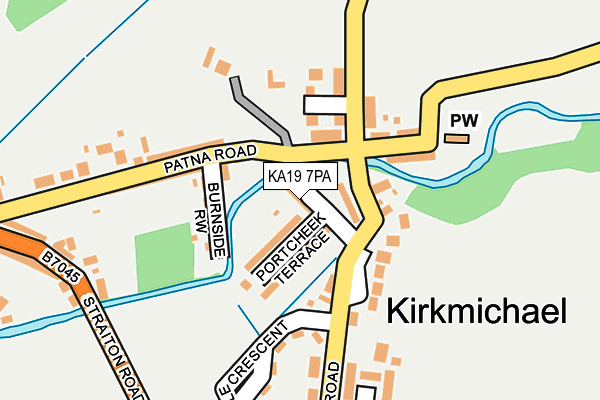 KA19 7PA map - OS OpenMap – Local (Ordnance Survey) KA19 7PA map - OS OpenMap – Local (Ordnance Survey)