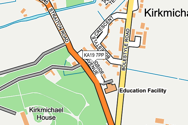 KA19 7PP map - OS OpenMap – Local (Ordnance Survey) KA19 7PP map - OS OpenMap – Local (Ordnance Survey)