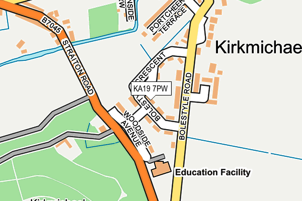 KA19 7PW map - OS OpenMap – Local (Ordnance Survey) KA19 7PW map - OS OpenMap – Local (Ordnance Survey)