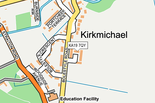 KA19 7QY map - OS OpenMap – Local (Ordnance Survey) KA19 7QY map - OS OpenMap – Local (Ordnance Survey)
