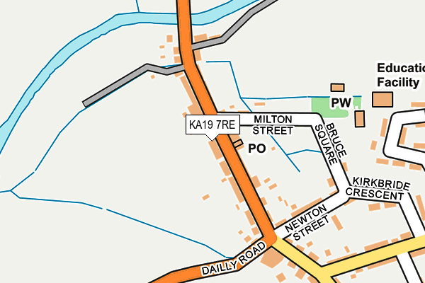 KA19 7RE map - OS OpenMap – Local (Ordnance Survey) KA19 7RE map - OS OpenMap – Local (Ordnance Survey)