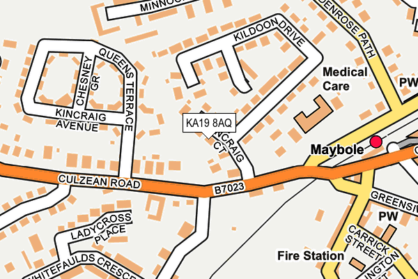 KA19 8AQ map - OS OpenMap – Local (Ordnance Survey) KA19 8AQ map - OS OpenMap – Local (Ordnance Survey)