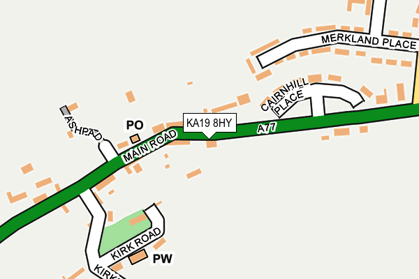 KA19 8HY map - OS OpenMap – Local (Ordnance Survey) KA19 8HY map - OS OpenMap – Local (Ordnance Survey)
