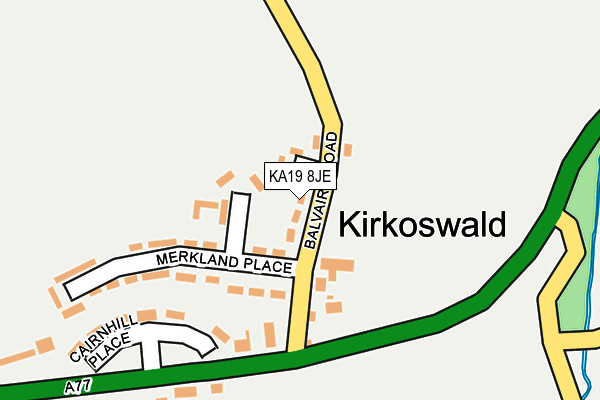 KA19 8JE map - OS OpenMap – Local (Ordnance Survey) KA19 8JE map - OS OpenMap – Local (Ordnance Survey)