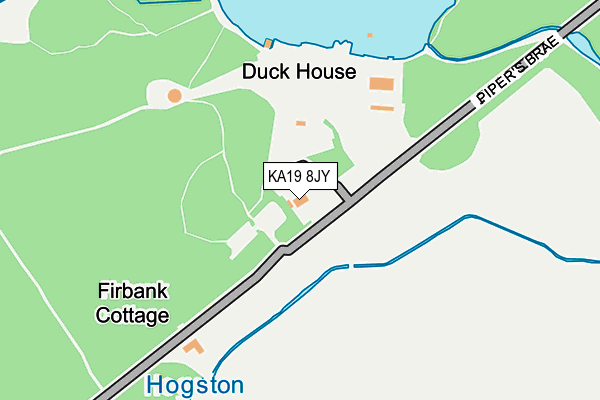 KA19 8JY map - OS OpenMap – Local (Ordnance Survey)