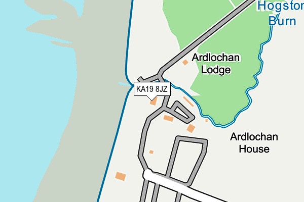 KA19 8JZ map - OS OpenMap – Local (Ordnance Survey) KA19 8JZ map - OS OpenMap – Local (Ordnance Survey)