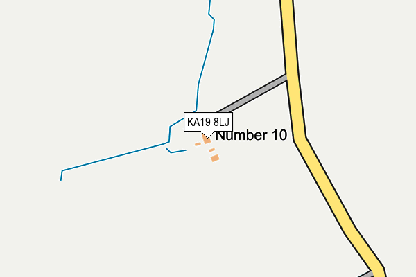 KA19 8LJ map - OS OpenMap – Local (Ordnance Survey) KA19 8LJ map - OS OpenMap – Local (Ordnance Survey)