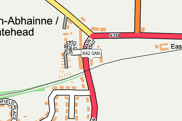 KA2 0AN map - OS OpenMap – Local (Ordnance Survey)