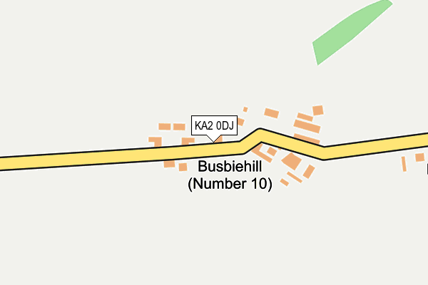KA2 0DJ map - OS OpenMap – Local (Ordnance Survey) KA2 0DJ map - OS OpenMap – Local (Ordnance Survey)
