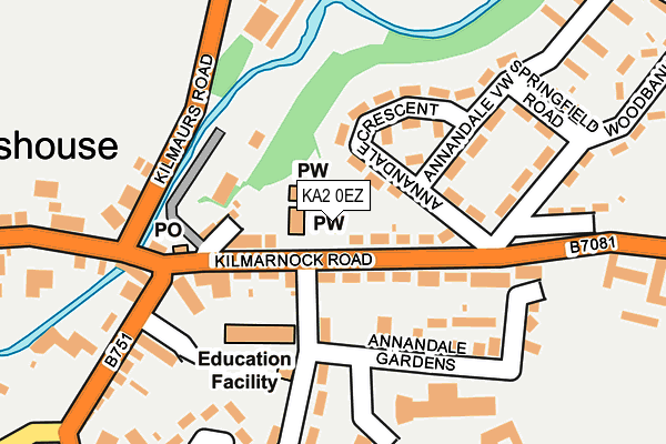 KA2 0EZ map - OS OpenMap – Local (Ordnance Survey) KA2 0EZ map - OS OpenMap – Local (Ordnance Survey)