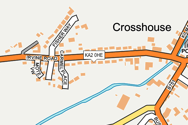 KA2 0HE map - OS OpenMap – Local (Ordnance Survey) KA2 0HE map - OS OpenMap – Local (Ordnance Survey)