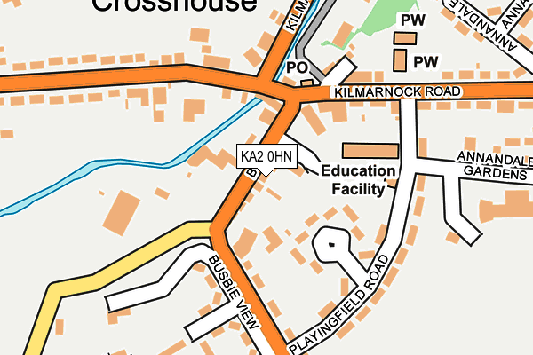 KA2 0HN map - OS OpenMap – Local (Ordnance Survey) KA2 0HN map - OS OpenMap – Local (Ordnance Survey)