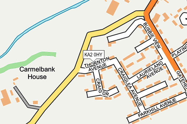 KA2 0HY map - OS OpenMap – Local (Ordnance Survey) KA2 0HY map - OS OpenMap – Local (Ordnance Survey)