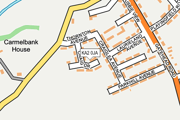 KA2 0JA map - OS OpenMap – Local (Ordnance Survey) KA2 0JA map - OS OpenMap – Local (Ordnance Survey)