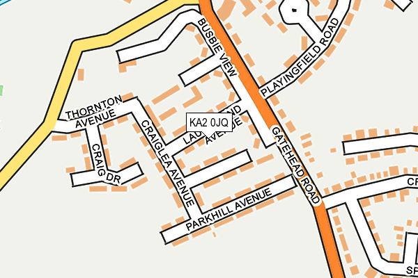KA2 0JQ map - OS OpenMap – Local (Ordnance Survey) KA2 0JQ map - OS OpenMap – Local (Ordnance Survey)