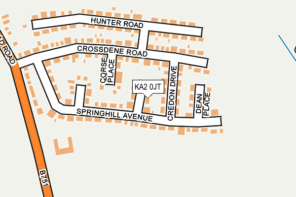 KA2 0JT map - OS OpenMap – Local (Ordnance Survey) KA2 0JT map - OS OpenMap – Local (Ordnance Survey)