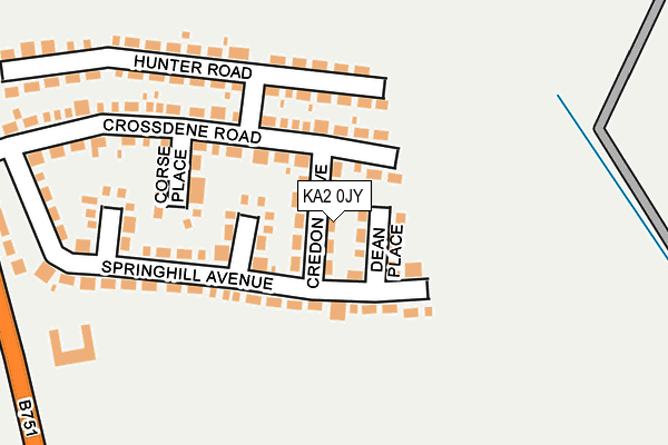 KA2 0JY map - OS OpenMap – Local (Ordnance Survey) KA2 0JY map - OS OpenMap – Local (Ordnance Survey)