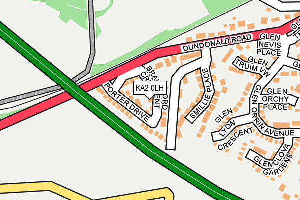 KA2 0LH map - OS OpenMap – Local (Ordnance Survey) KA2 0LH map - OS OpenMap – Local (Ordnance Survey)