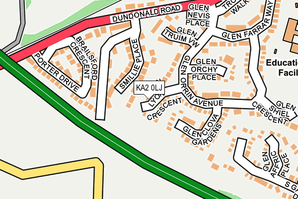 KA2 0LJ map - OS OpenMap – Local (Ordnance Survey) KA2 0LJ map - OS OpenMap – Local (Ordnance Survey)
