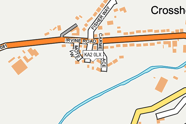 KA2 0LX map - OS OpenMap – Local (Ordnance Survey) KA2 0LX map - OS OpenMap – Local (Ordnance Survey)