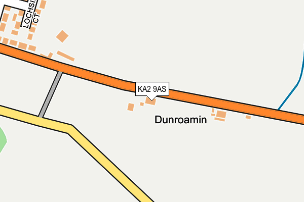 KA2 9AS map - OS OpenMap – Local (Ordnance Survey)