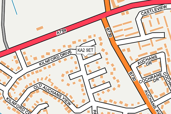 KA2 9ET map - OS OpenMap – Local (Ordnance Survey) KA2 9ET map - OS OpenMap – Local (Ordnance Survey)