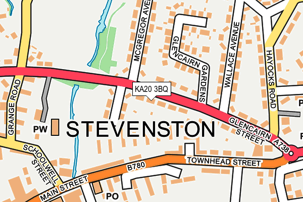KA20 3BQ map - OS OpenMap – Local (Ordnance Survey) KA20 3BQ map - OS OpenMap – Local (Ordnance Survey)