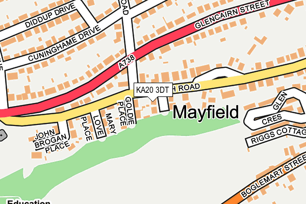 KA20 3DT map - OS OpenMap – Local (Ordnance Survey) KA20 3DT map - OS OpenMap – Local (Ordnance Survey)